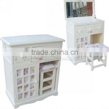 Fashion New Furniture Wood Cabinet with chair