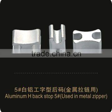 Aluminum H Bottom Stopper No.5 usage of metal zipper garment accessories