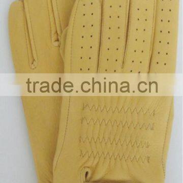 2014 new collection Genuine deer skin leather gloves deer nappa sport glove for ladies