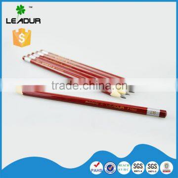 wooden hexagonal sharpening pencil with logos