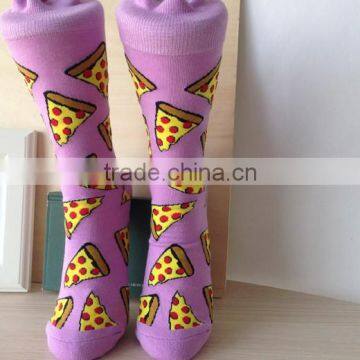 Personalized Custom Logo Stock Hot Sale Lovely Girls Hosiery Romantic Purple Winter Warm Boot Sock photo-2