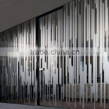 Art Glass Partition For Office 6mm Mirror Glass Price m2