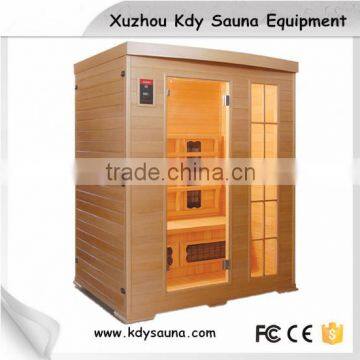 three person hemlock infrared ceramic heater sauna room indoor sauna room KD-5003SC