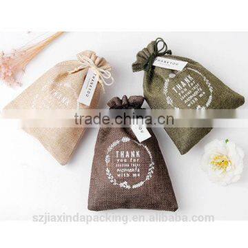 Light Brown Jute Bag For Candle Soap