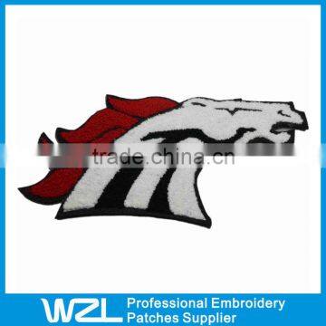 Custom Horse Head Shape Chenille Patch China Supplier