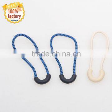 Nylon Puller Cord, Sportswear Plastic Zipper Puller With Logo With Cord photo-3