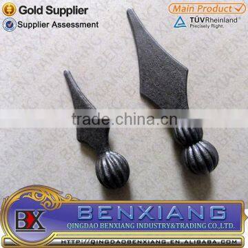 hot new products for 2014, wrought iron spear head, forging spear head for fence