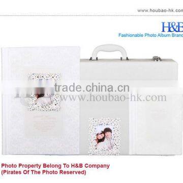 H&B Fancy White Cover Briefcases for Photo Albums photo-3