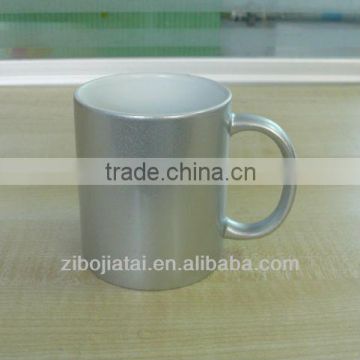 Promotional Silver Ceramic Mug