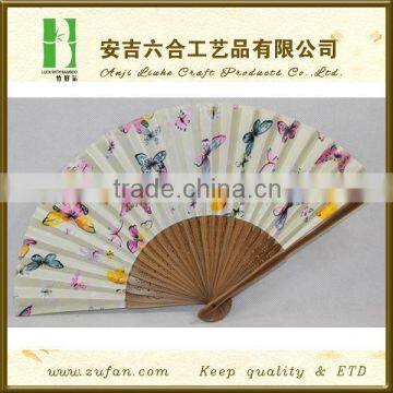 Best-selling butterfly bamboo folding fan