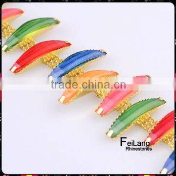 Feilang Ladies Tops 2014 Summer Acrylic Manufacturing Chain Link Necklace photo-2