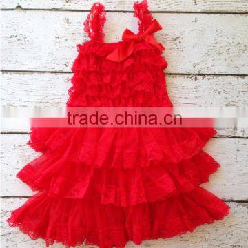 baby girls red dress christmas lace girls dresses