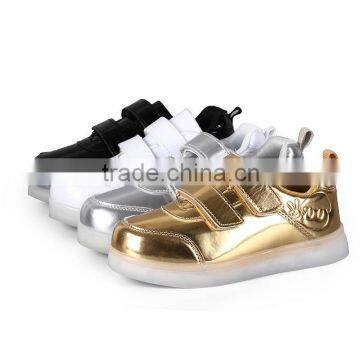 2016 Cheap Fashinable Kids Led Light up Luminous Casual Shoes Shcool Shoes for Boys Girls photo-5