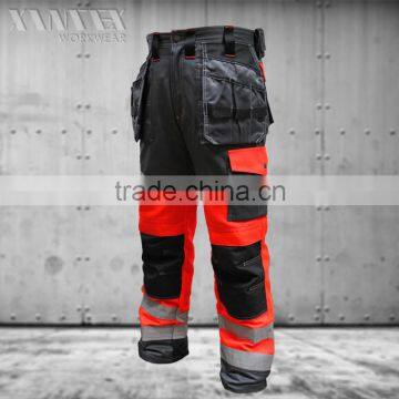 Mens High visibility reflective safety trousers