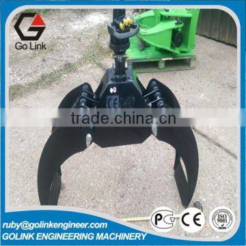 widely used Q345B steel hydraulic excavator log grapple with low price