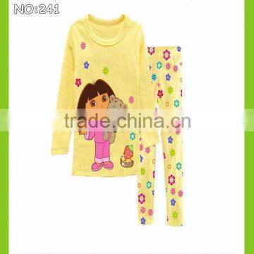 Baby Clothes Kids Cheap Pajamas Children Long Sleeve Pyjamas Cartoon Monkey Printed Sleepwear OEM&ODM photo-6