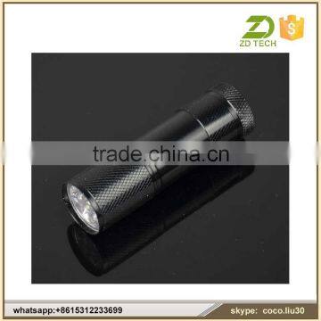 Aluminum Led Flashlight with 9 led lights ZDS2037