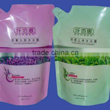 liquid nozzle laundry detergent bag