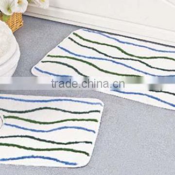 POLYACRYLIC WITH LATEX BACKING MATERIAL TOILET BATH MAT