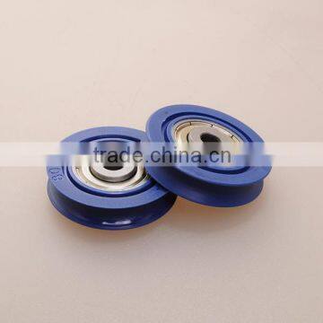 wheel Material Plastic POM/Nylon/PU roller bearing plastic shower door roller wheel