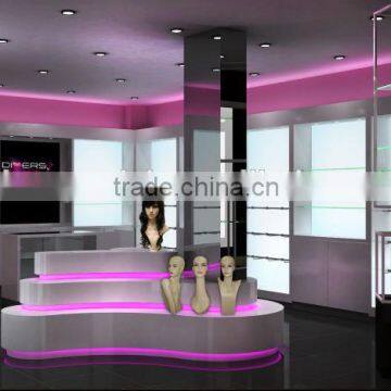 Fashion Store Display Fixtures For Wigs, Hats, Shoes, Bags