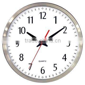 12" Metal Wall Clock, Aluminum Clock