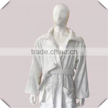 Jacquard Bathrobe Velour Robe Luxury Four Season Bathrobe