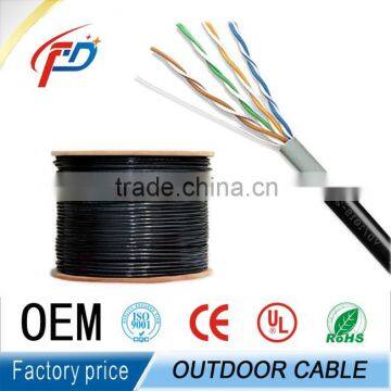 ethernet cable cat 5e outdoor black 1000FT