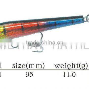 95mm fishing hard plastic wobble lure