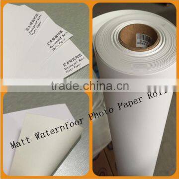 Wholesale 260g RC Waterproof Matt Photo Paper Roll for Inkjet Printing