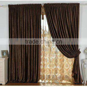 Wholesale European style chenille house window curtain fabric imported from China