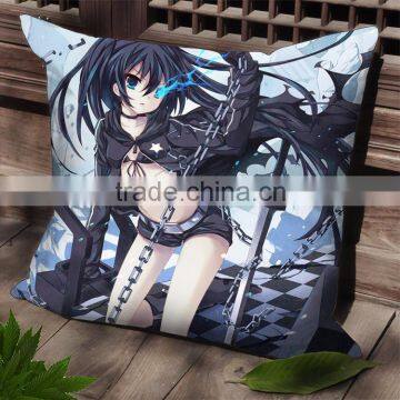 New Black Rock Shooter Anime Dakimakura Square Pillow Cover SPC47