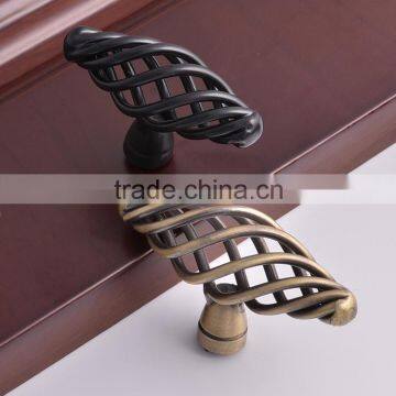 european style bronze birdcage shaped furniture cabinet drawer wardrobe iron knob