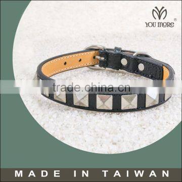 High quality leather big dog collar necklace made in Taiwan