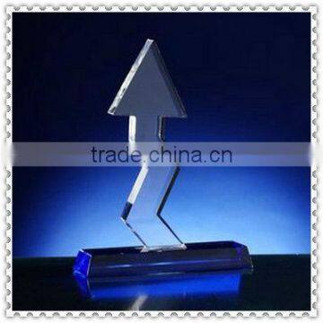 Individuality Upp Arrow Glass Awards For Market Decoration
