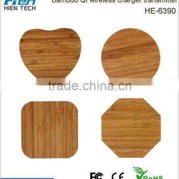 Qi Universal Natural Wood Desktop Table Wireless Charger for Smart Phones photo-2