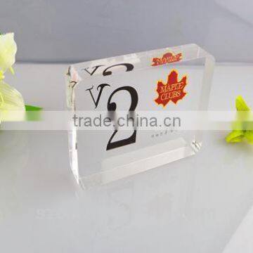 manufacturer popular design thick acrylic logo name plate sign holders wholesale