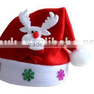 wholesale Woven reindeer christmas hat christmas decoration