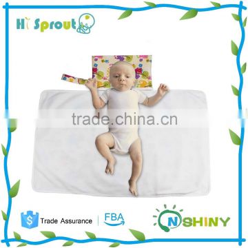 2016 new design printed pul with fleece baby changing mat