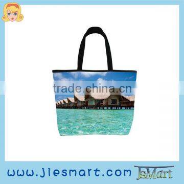 microfiber handbag sublimation custom printed tote bag