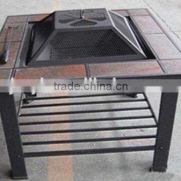 YL-F6011A Square fire pit with tile ring