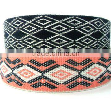 Blue and Orange Web Design-canvas Webbing Cotton10-80mm Wide FT-WB525