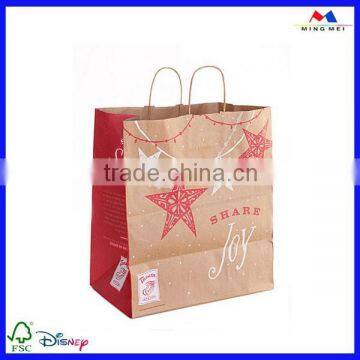 Christmas paper bag for christmas decorate , christmas gift bag for gift packaging