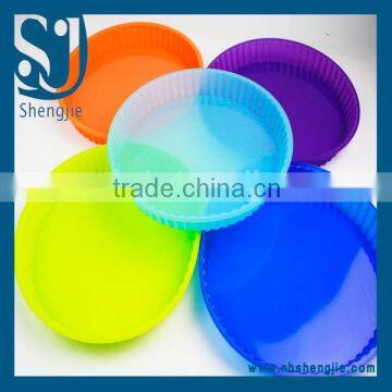 Trade Assurance Heat resistance 5 inch silicone baking pan round shape silicone cake pan