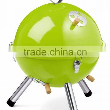 mini portable round coating charcoal barbecue