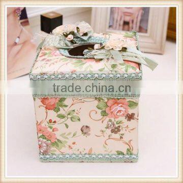 Fancy Decorative Square Fabric Tissue Box photo-2