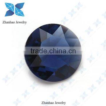 Wholesale round synthetic rough glass gems