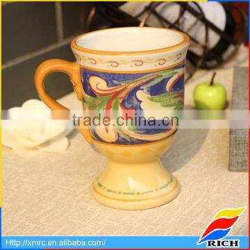 hot sale court painting classical elegance decorative mini ceramic mug gifts