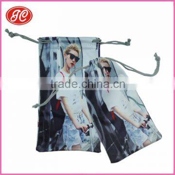 Durable Custom Print Microfiber pouch for glasses,phone pouch