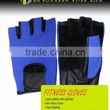 LEATHER FITNESS GLOVES, HIGH QUALITY LEATHER FITNESS GLOVES WITH PADDING WITH LONG STRAPS